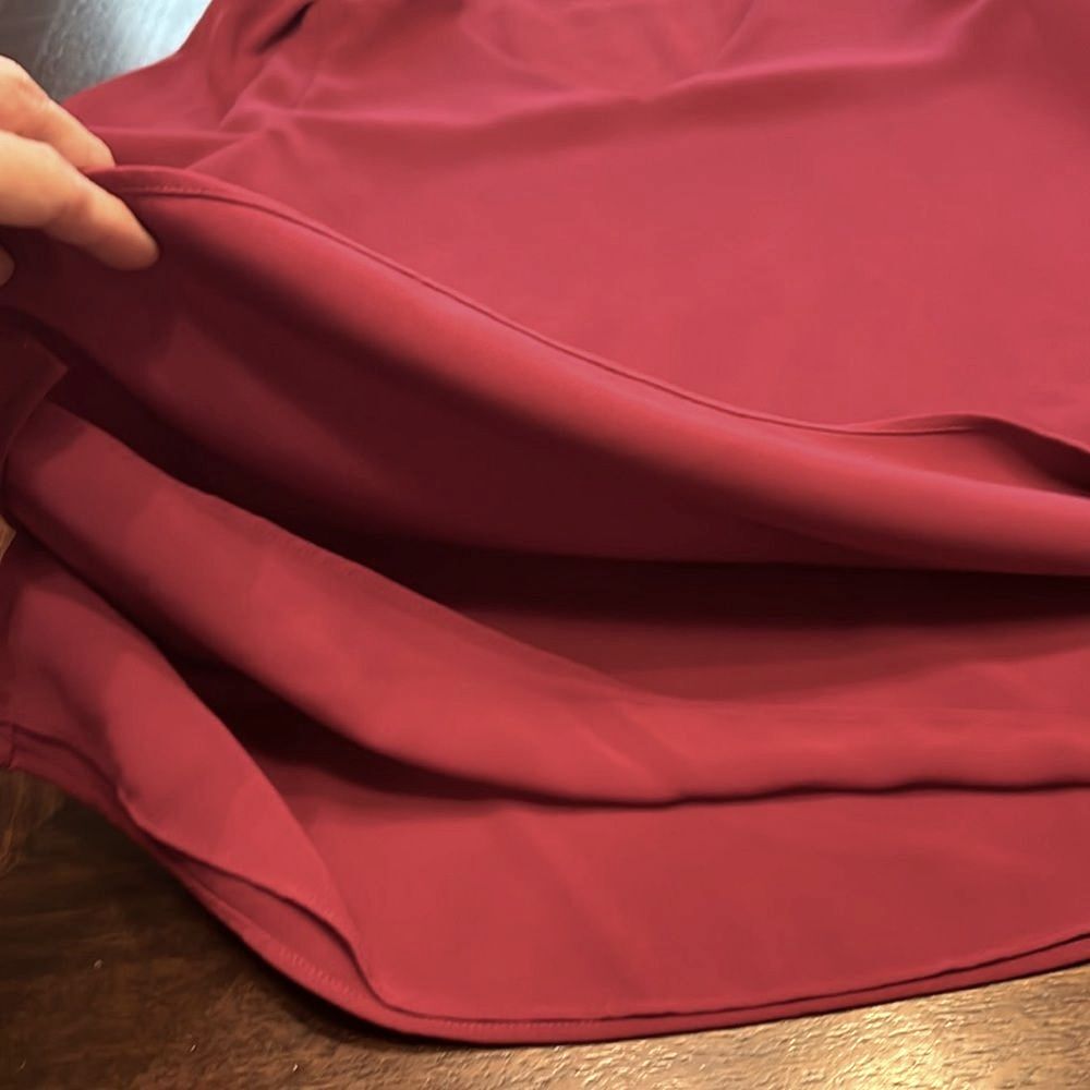Lafayette 148 Lenore Hibiscus V-Neck Crepe Blouse Puff Sleeve Button Cuff Small - Picture 9 of 12